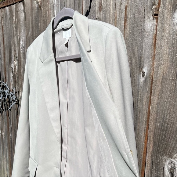 H&M taupe tan oversized blazer size small - Picture 6 of 16